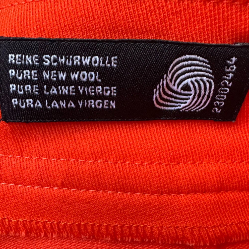 Vintage Escada Margaretha Ley Red Wool High Waist Designer Pants EU 42 - Picture 3 of 13